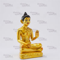 Golden Fiber Nilkanth Varni Murti – Elegant Gold-Colored Divine Idol for Home and Temple by Nilkanthdham