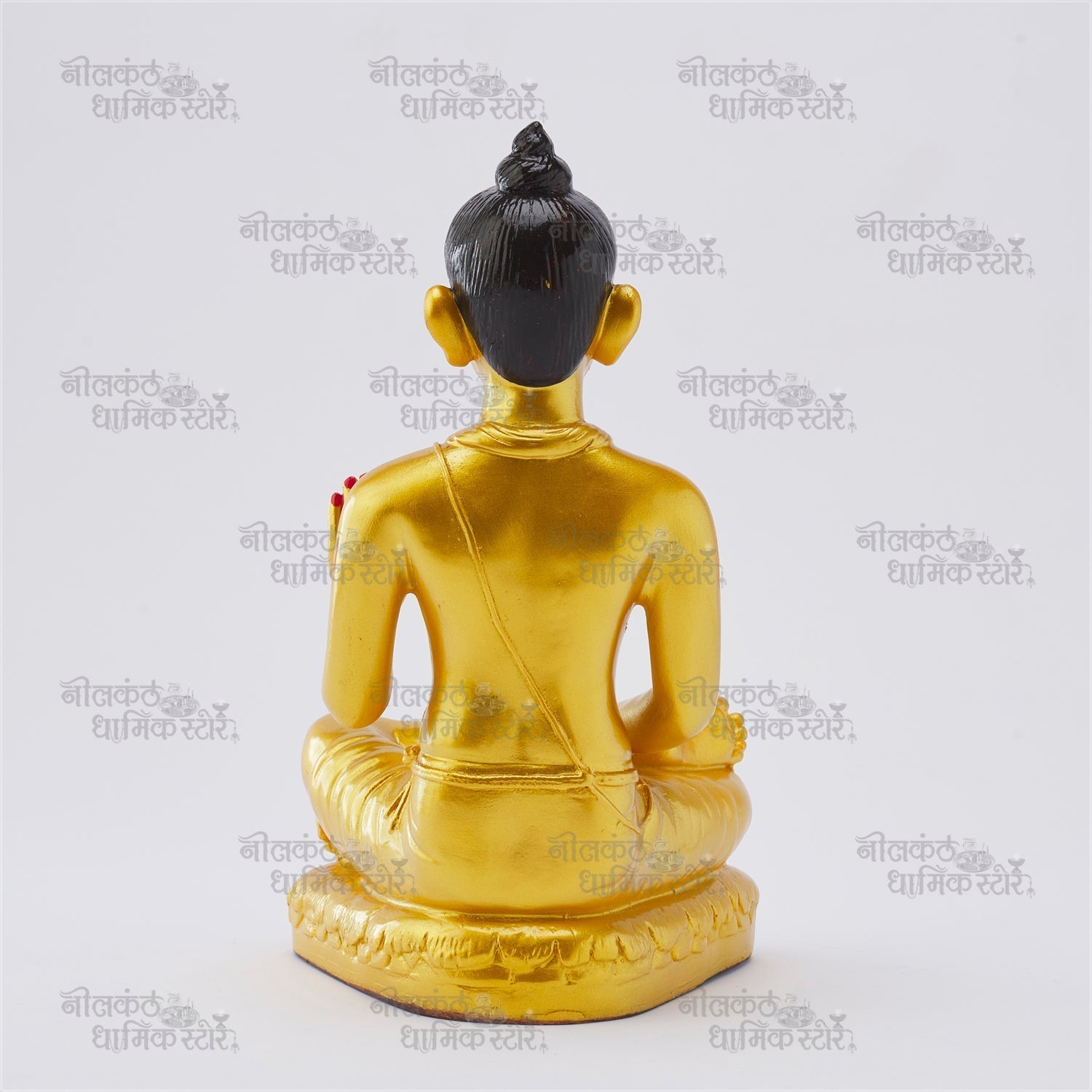 Golden Fiber Nilkanth Varni Murti – Elegant Gold-Colored Divine Idol for Home and Temple by Nilkanthdham