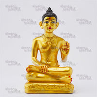 Golden Fiber Nilkanth Varni Murti – Elegant Gold-Colored Divine Idol for Home and Temple by Nilkanthdham