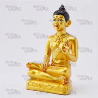 Golden Fiber Nilkanth Varni Murti – Elegant Gold-Colored Divine Idol for Home and Temple by Nilkanthdham