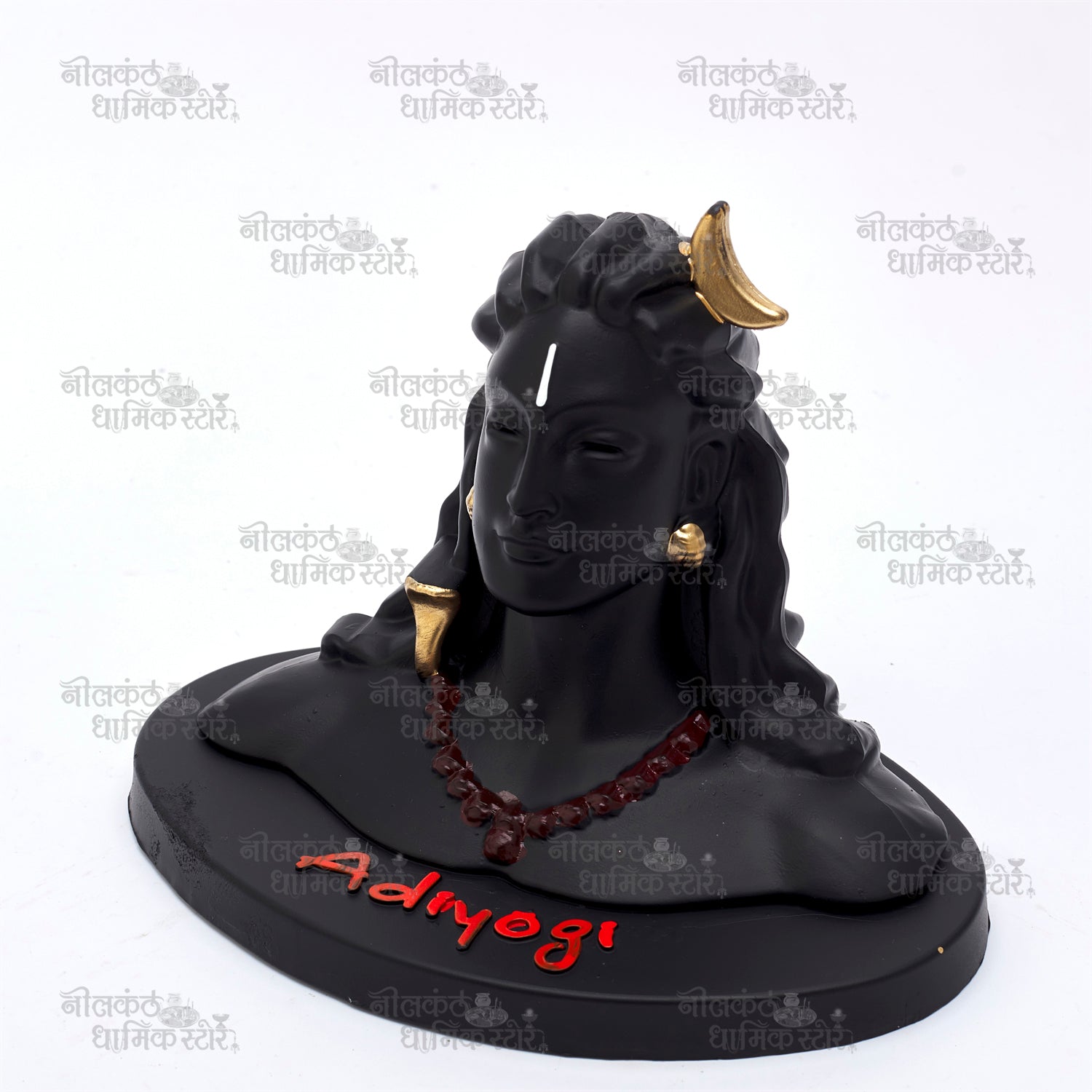 Adiyogi Shiva Statue – Hand-Painted Divine Murti for Home, Yoga, and Meditation by Nilkanthdham