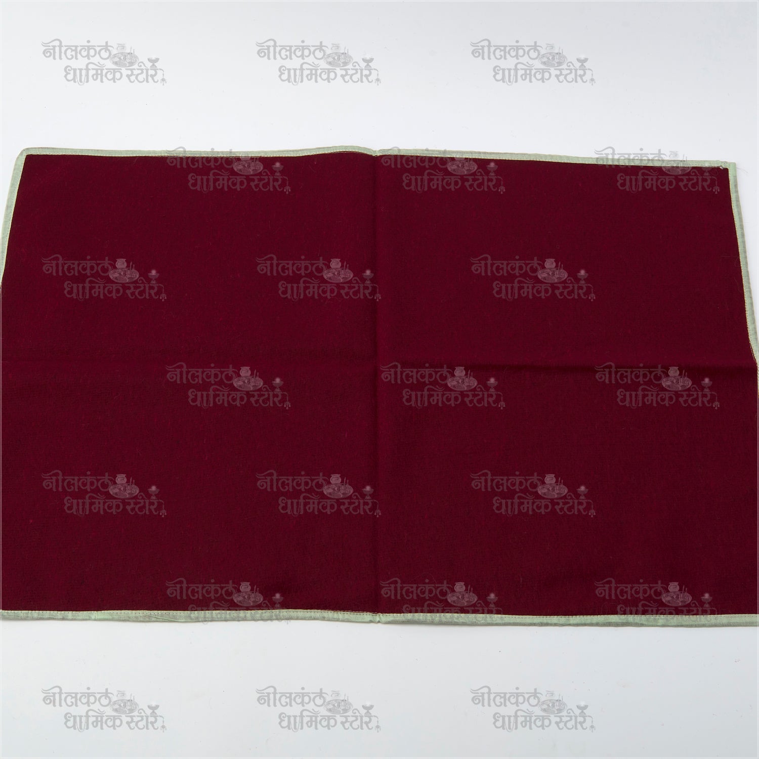 Wool Pooja Asana – Premium Traditional Woolen Prayer Mat for Meditation and Worship by Nilkanthdham