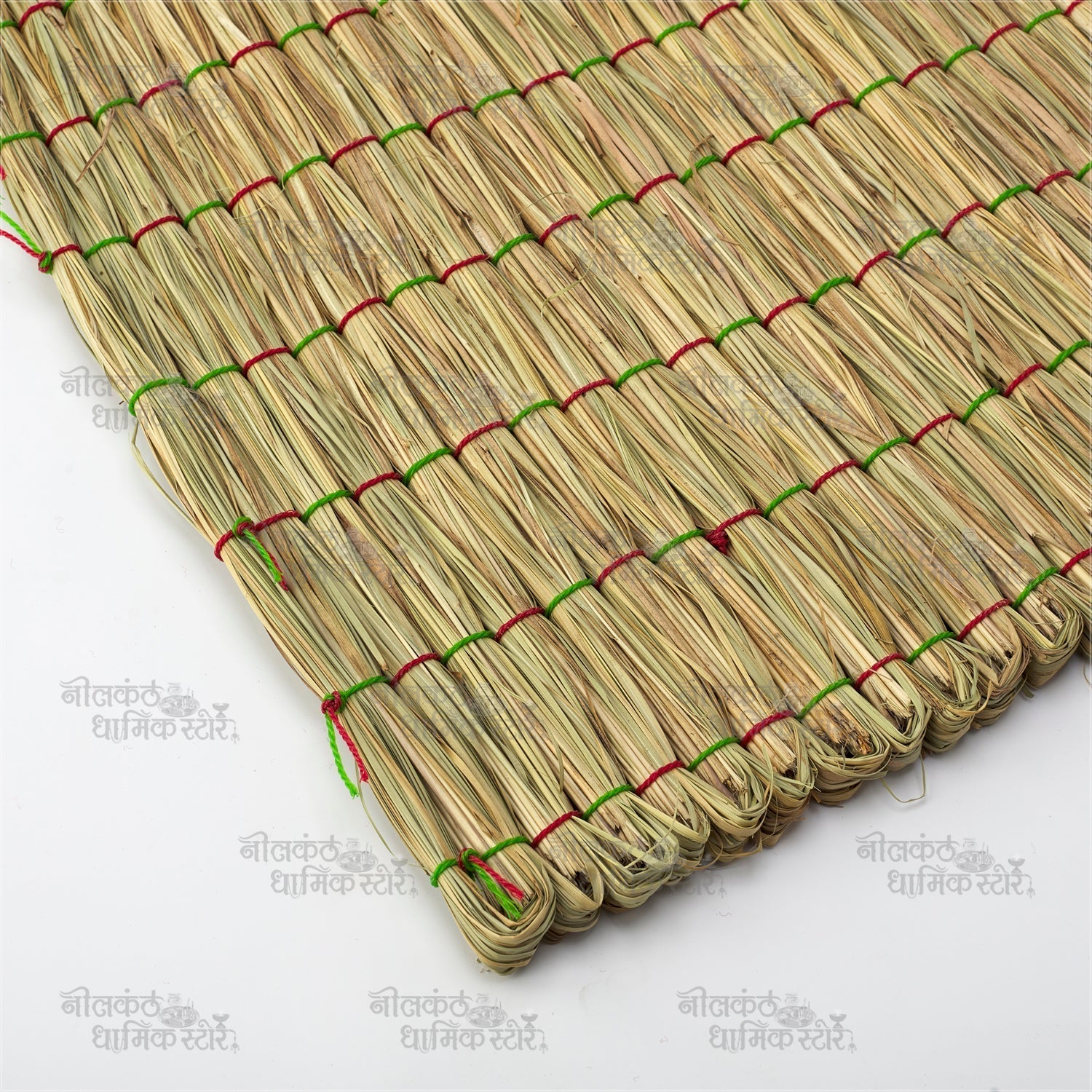 Hand Woven Kusha Grass Asana – Natural Meditation & Pooja Mat by Nilkanthdham