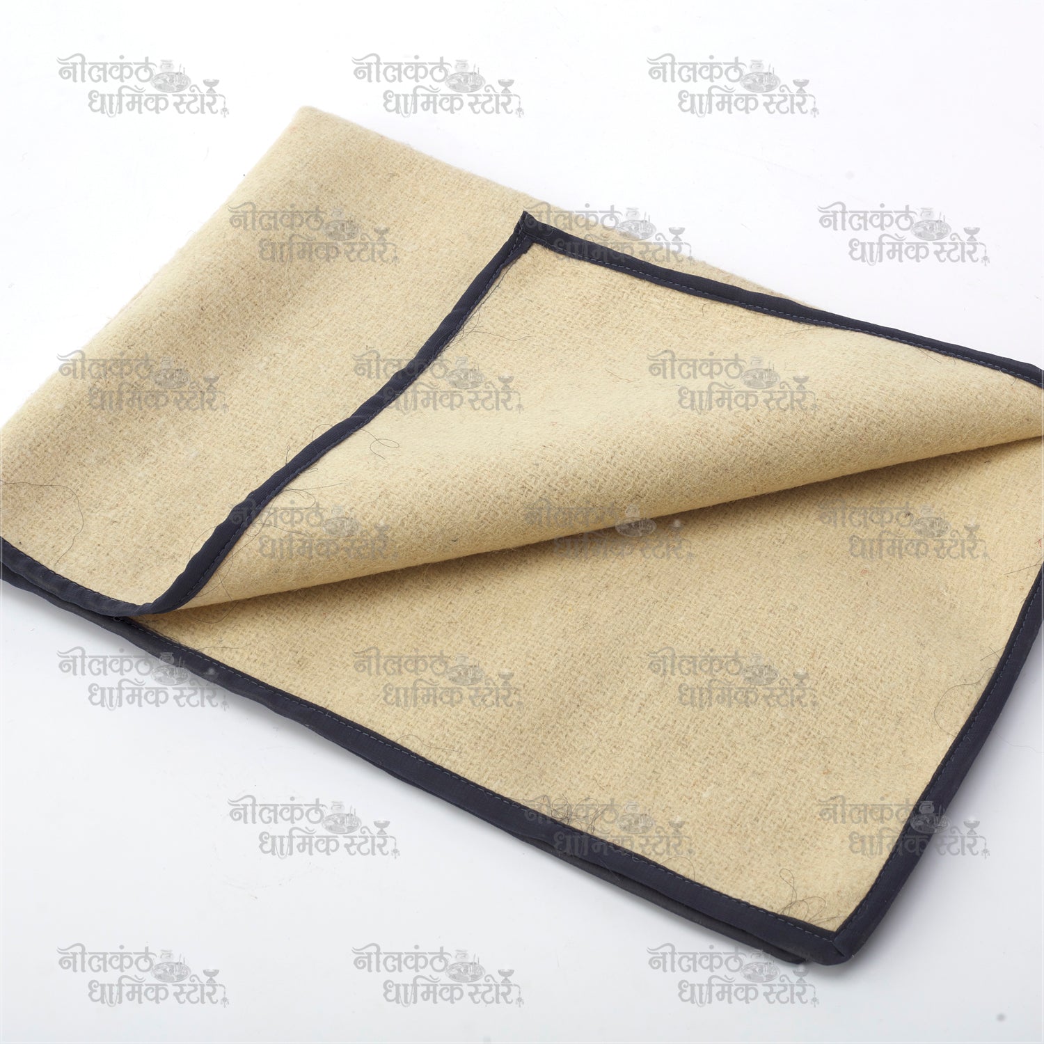 Wool Pooja Asana – Premium Traditional Woolen Prayer Mat for Meditation and Worship by Nilkanthdham