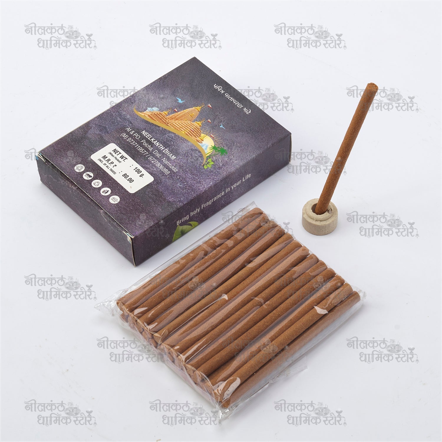 Chandan Dhoop Stick – Pure Sandalwood Natural Long-Lasting Dhoop by Nilkanthdham