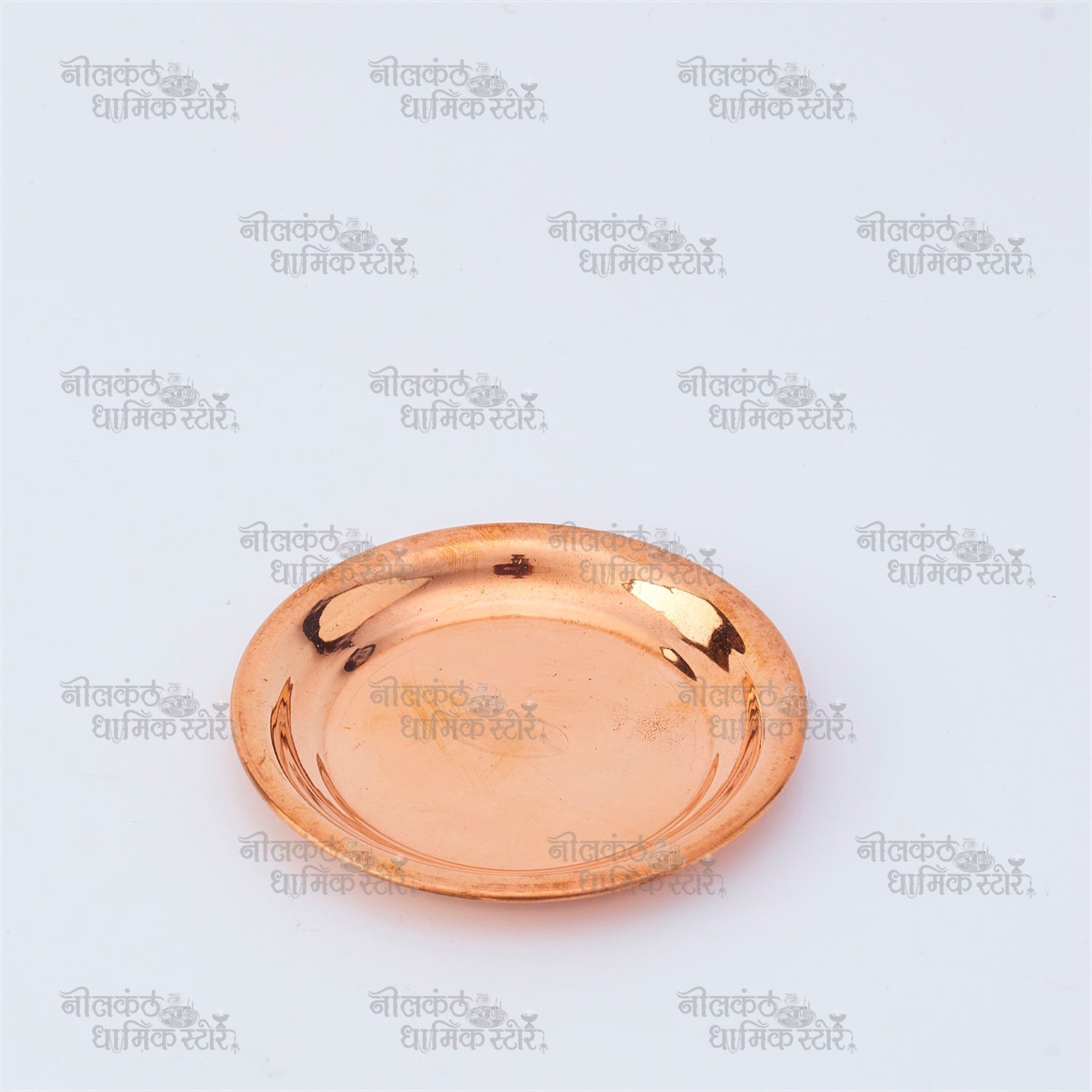 Pure Copper Plate – Traditional Pooja Thali for Prayer and Festivals