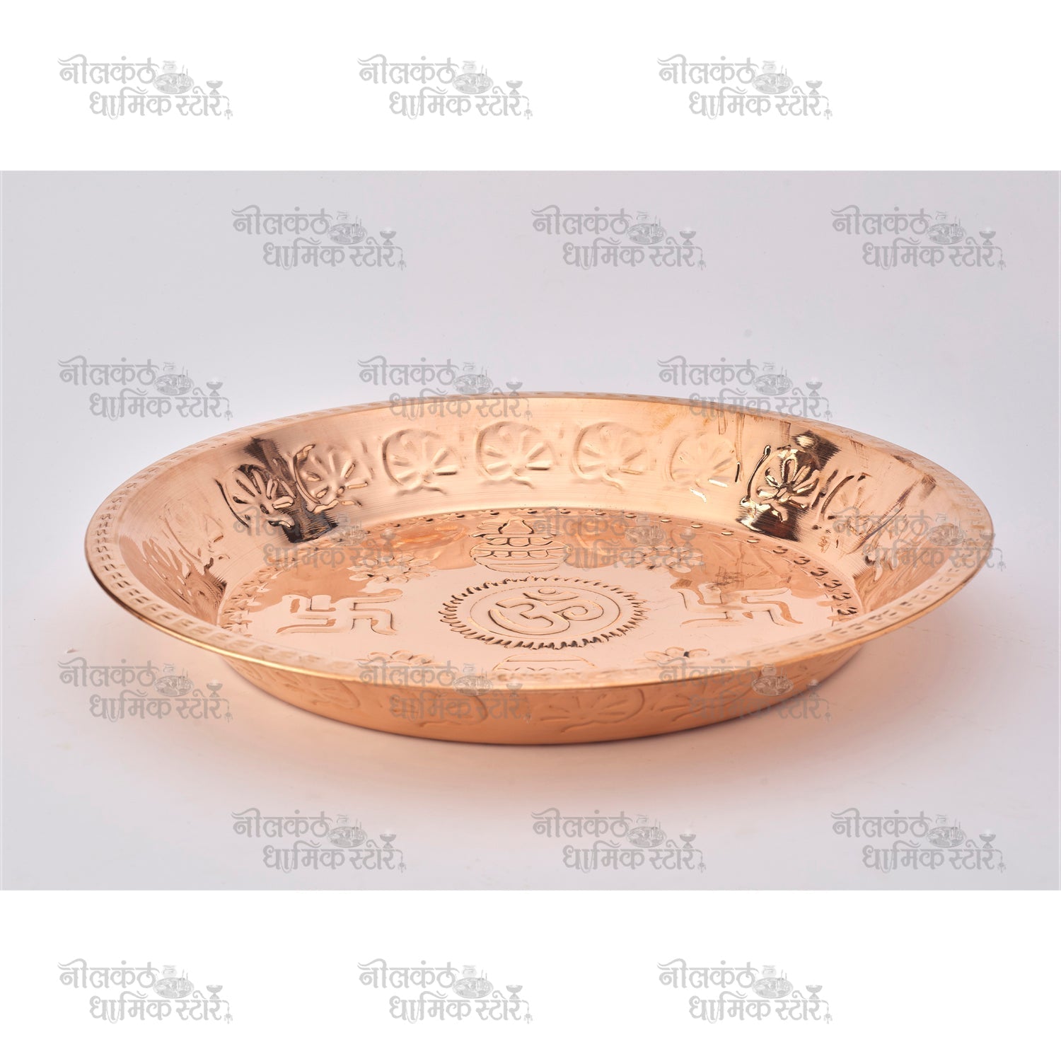 Pure Copper Thal for Puja – Traditional Indian Copper Dish