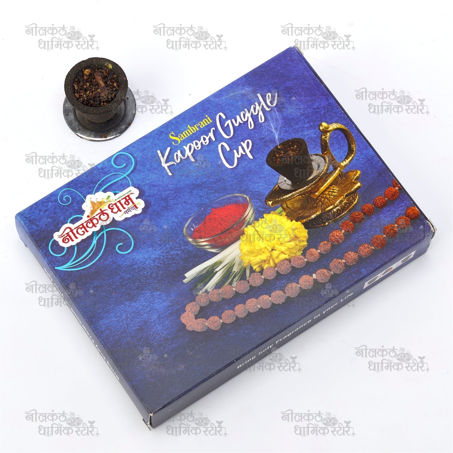 Guggle Kapoor Cup – Natural Guggul & Camphor Temple Fragrance Dhoop Cup by Nilkanthdham