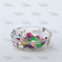 Crystal Kachaba Plate Set with Tortoise for Vastu and Feng Shui Energy Balance by Nilkanth Dham