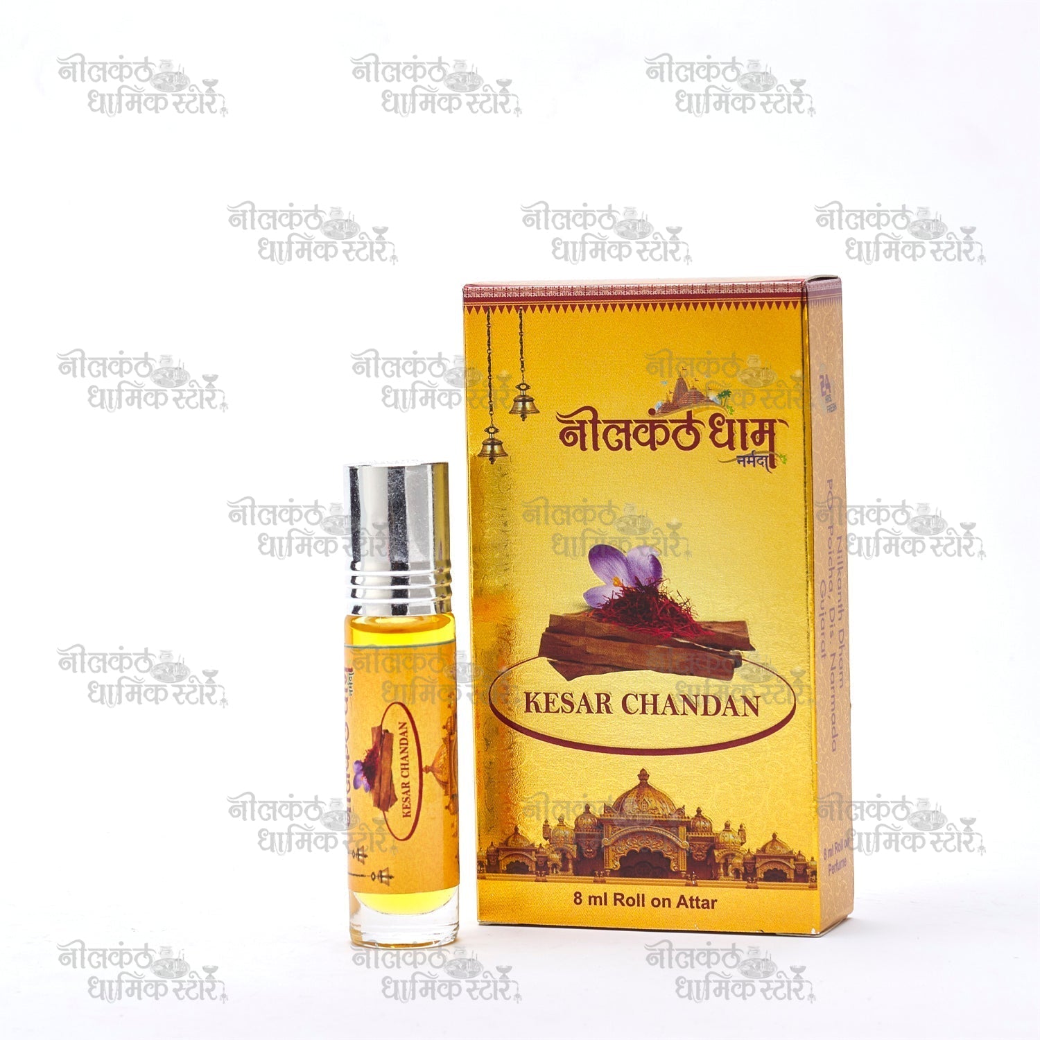 Kesar Chandan Attar – Long-Lasting Saffron & Sandalwood Perfume Oil