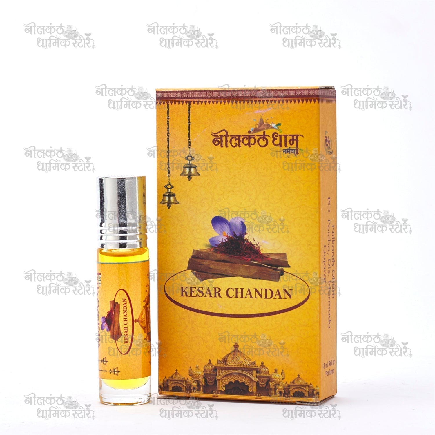 Kesar Chandan Attar – Long-Lasting Saffron & Sandalwood Perfume Oil