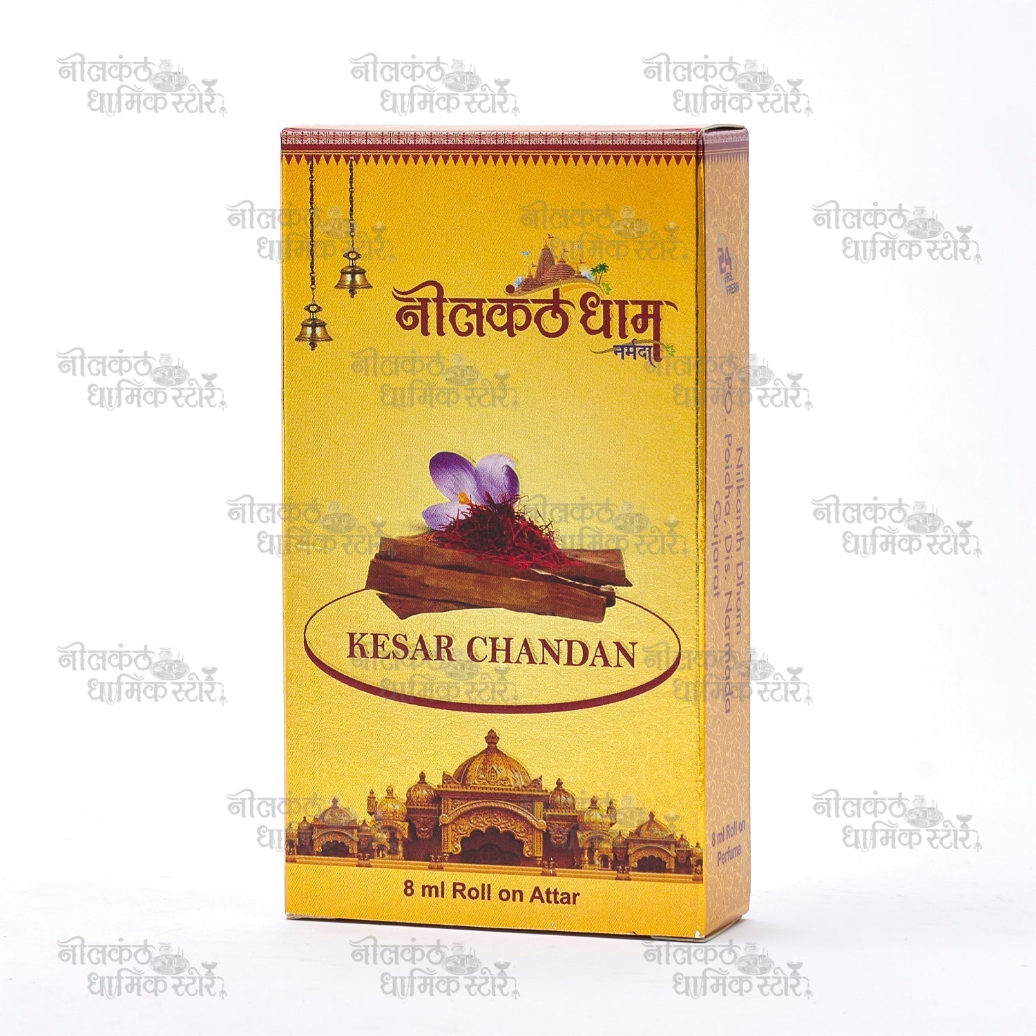 Kesar Chandan Attar – Long-Lasting Saffron & Sandalwood Perfume Oil