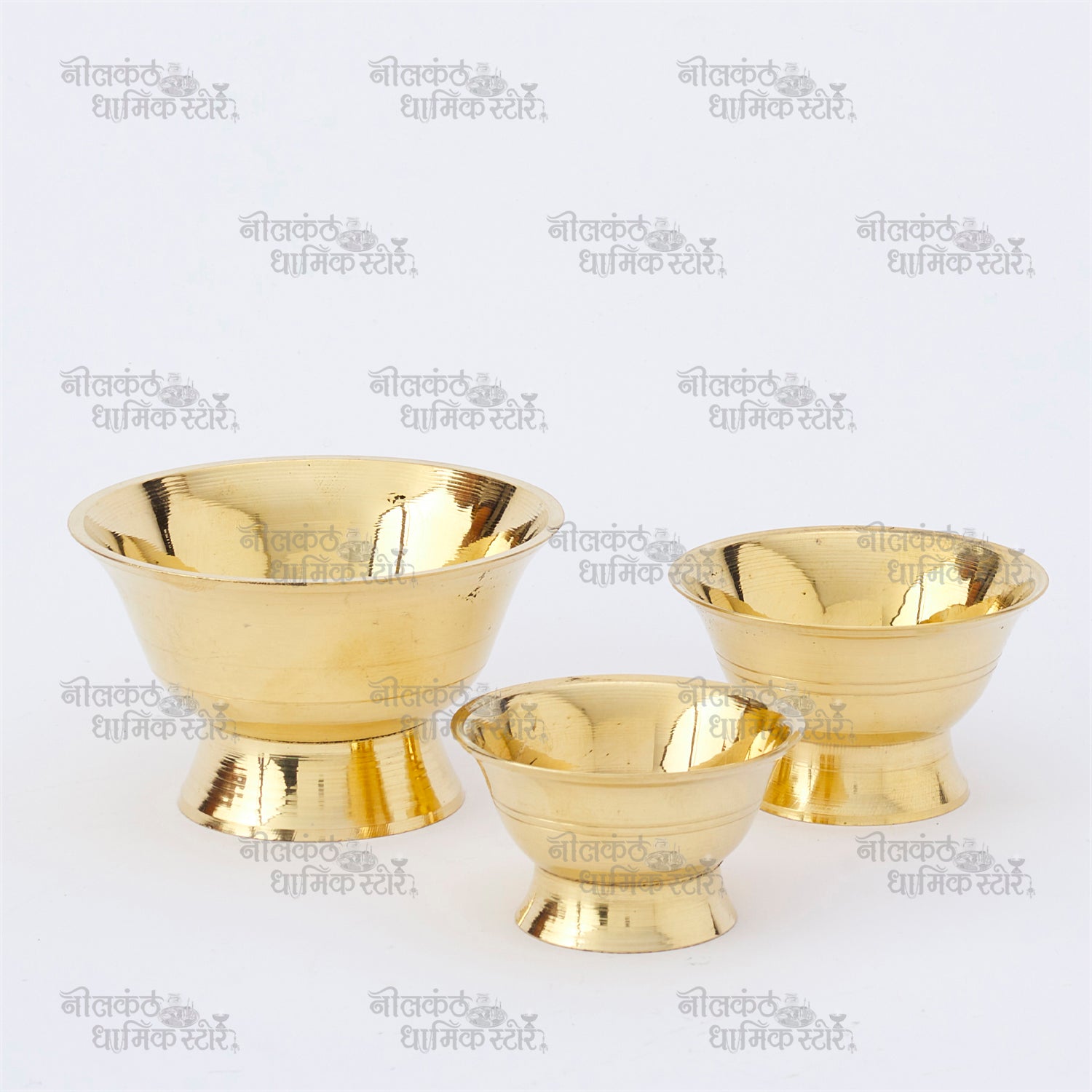 Pure Brass Prasad Vatki for Pooja and Temple Use