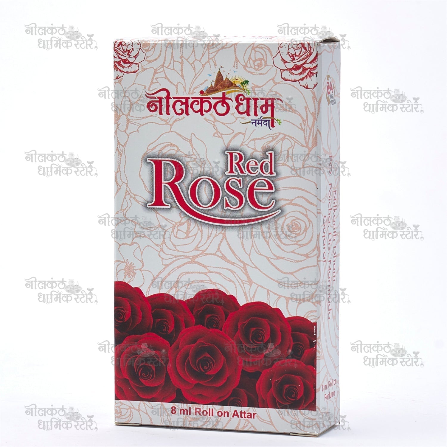 Red Rose Attar Bottle – Natural Non-Alcoholic Perfume Oil
