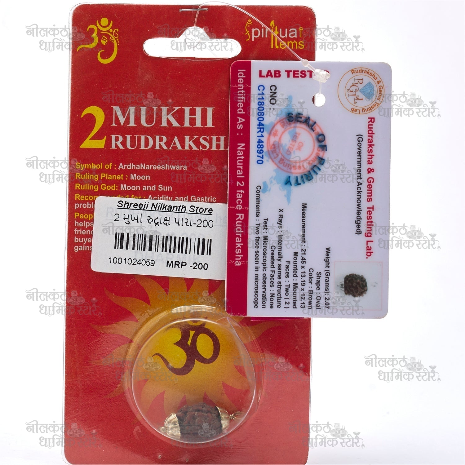 Three Mukhi Rudraksha – 3 Mukhi Agni Rudraksha for Energy & Courage by Nilkanthdham