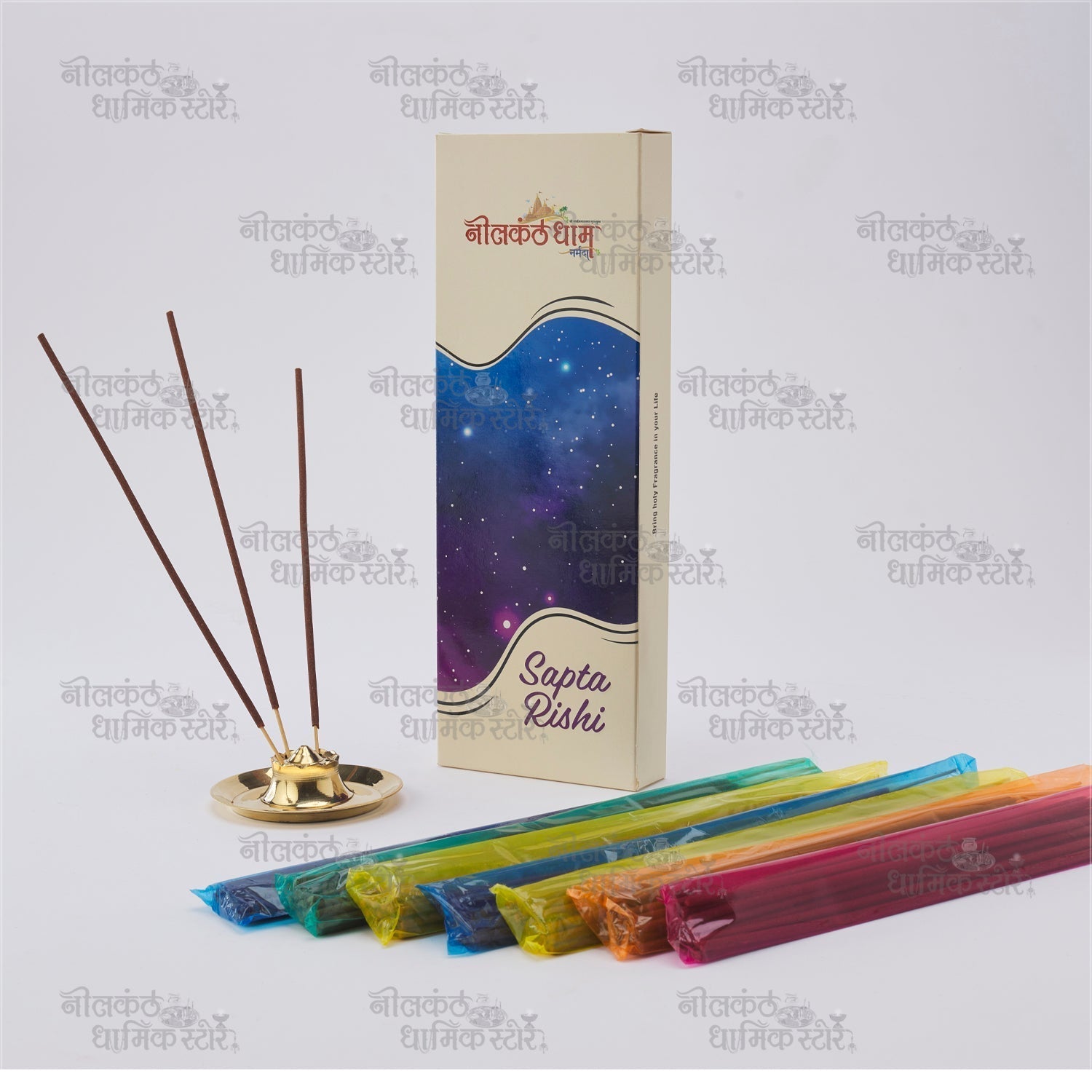 Sapt Rushi Agarbatti – Natural Refreshing Long-Lasting Incense Sticks by Nilkanthdham