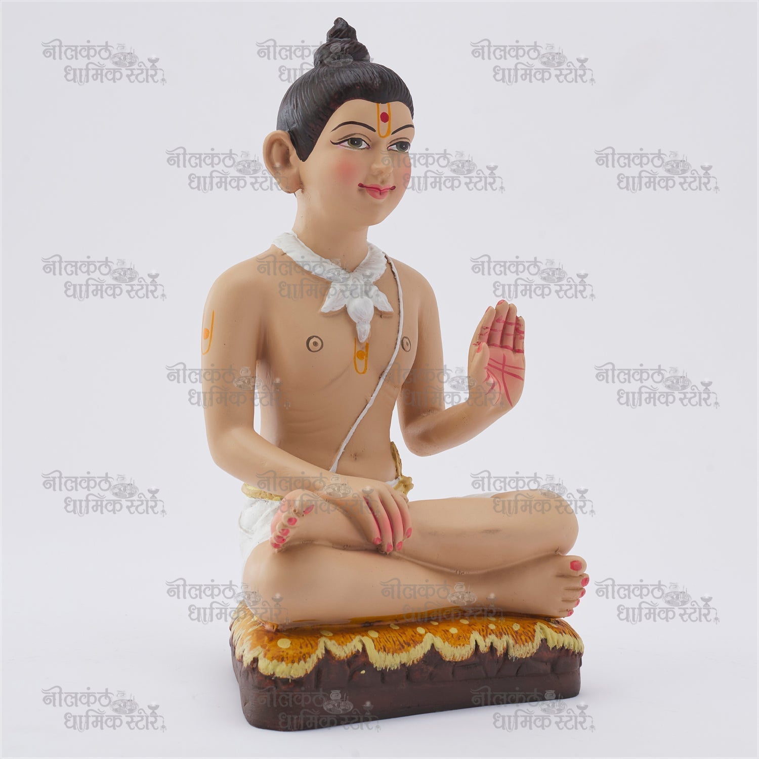 Skin Colour Nilkanth Varni Fiber Murti – Lifelike Divine Idol for Home and Temple by Nilkanthdham