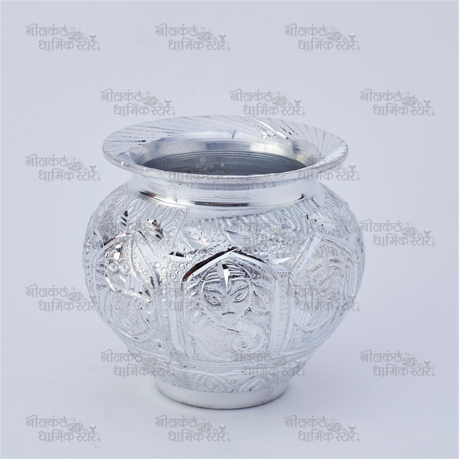 White Metal Pooja Kalash