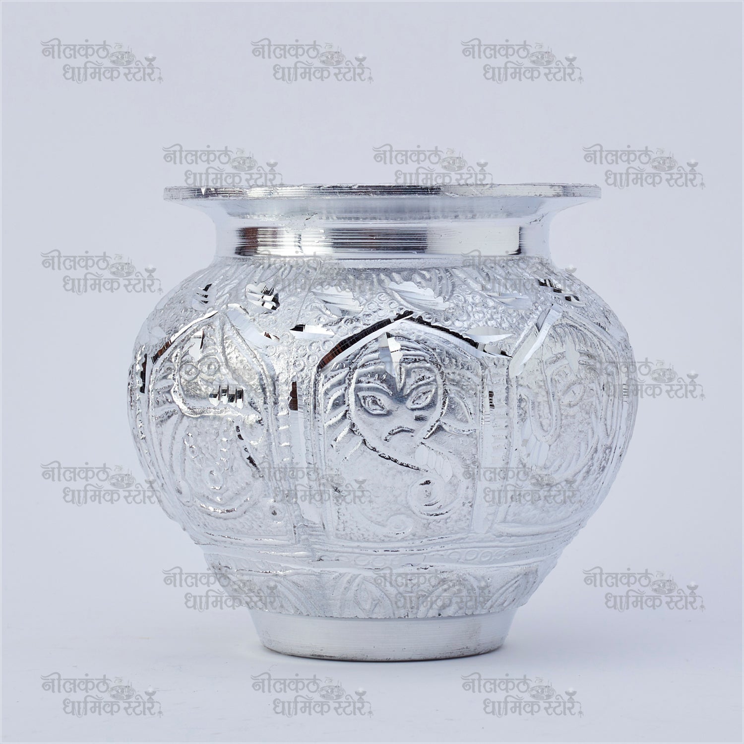 White Metal Pooja Kalash