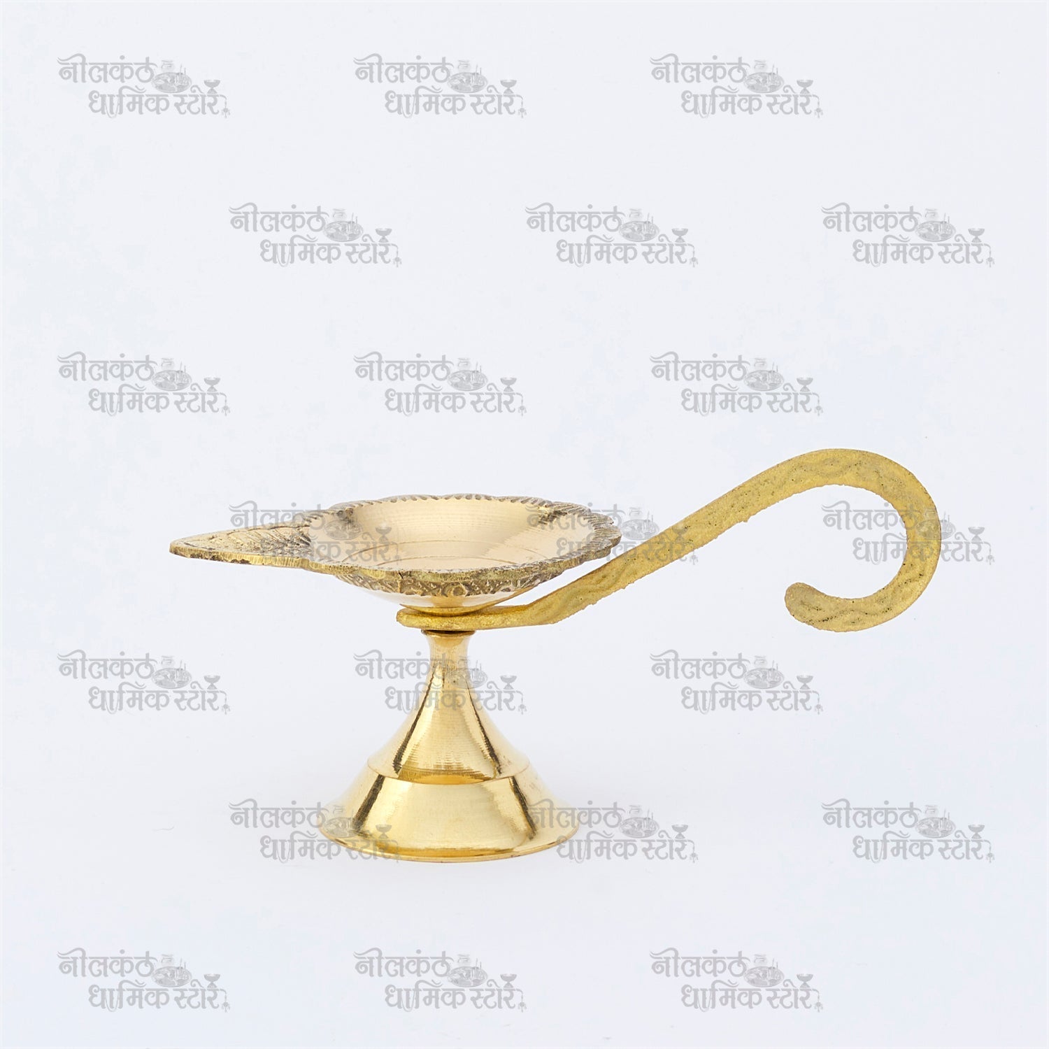 Pure Brass Single Aarti Diya