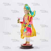 Ubha Ghanashyam Maharaj Murti – Creative Swaminarayan Idol for Pooja Mandir and Home Decor by Nilkanthdham