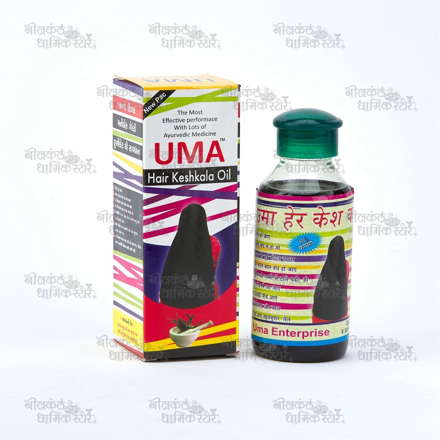 Uma Hair Oil – Ayurvedic Keshkala Hair Growth & Strengthening Oil by Nilkanthdham