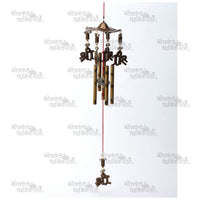 Handcrafted Large Windchimes with Wooden Beads and Natural Feathers for Home Decor