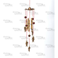 Handcrafted Large Windchimes with Wooden Beads and Natural Feathers for Home Decor