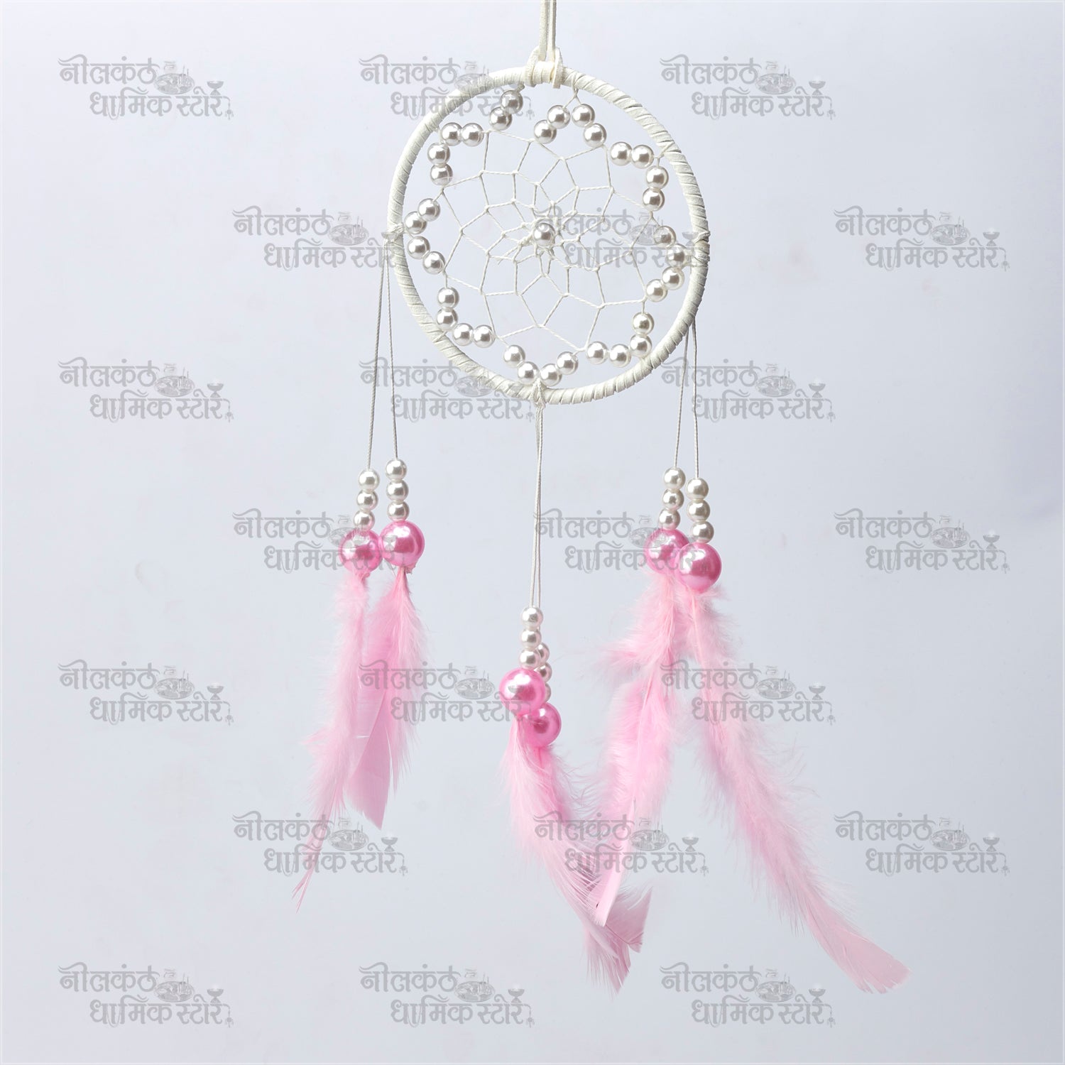 Handcrafted Large Windchimes with Wooden Beads and Natural Feathers for Home Decor