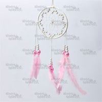 Handcrafted Large Windchimes with Wooden Beads and Natural Feathers for Home Decor