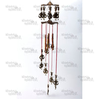 Handcrafted Large Windchimes with Wooden Beads and Natural Feathers for Home Decor