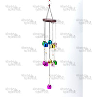 Handcrafted Large Windchimes with Wooden Beads and Natural Feathers for Home Decor
