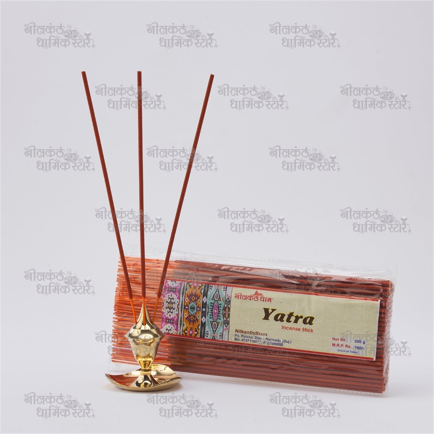 Yatra Agarbatti – Woody Earthy Long-Lasting Natural Incense Sticks by Nilkanthdham